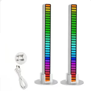 Barra de Led Rítmica RGB Sensor de Som Gamer Decorativo Adequado para lazer,esportes,carro e outros multiusos