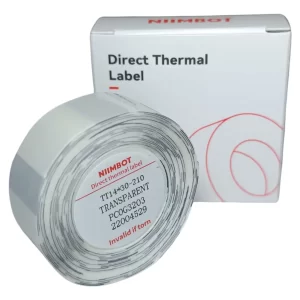 A Papel adesivo Etiquetas (Transparente )Niimbot T14*30